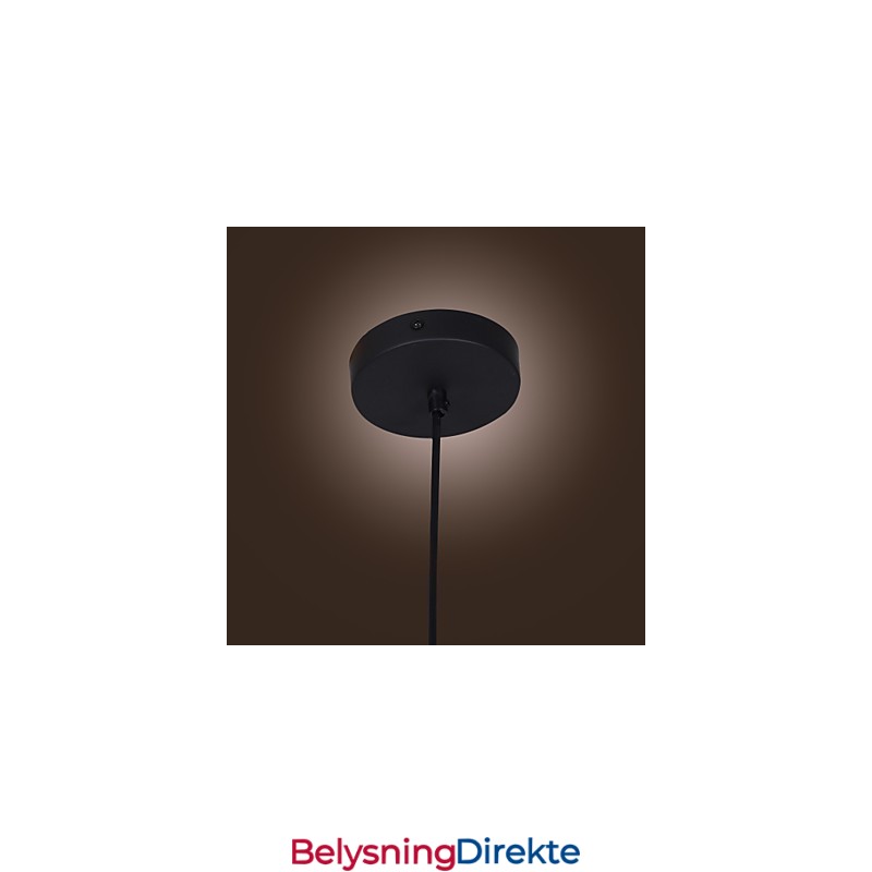 Gjennomsiktig Glasspendellampe I Brunt Bobledesign