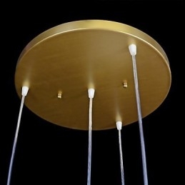 Bronse Anheng Med Fire Lys Mønster Glassskjerm Europeisk Retro Klassisk