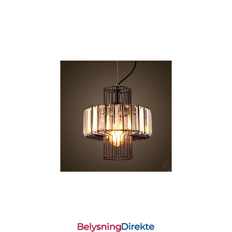 Liten Pendellampe I Krystall Fra American Country