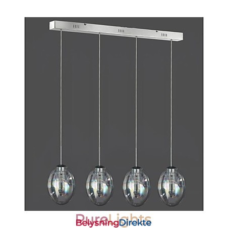 Moderne Samtids Tradisjonell Klassisk Krom Metall Pendellampe