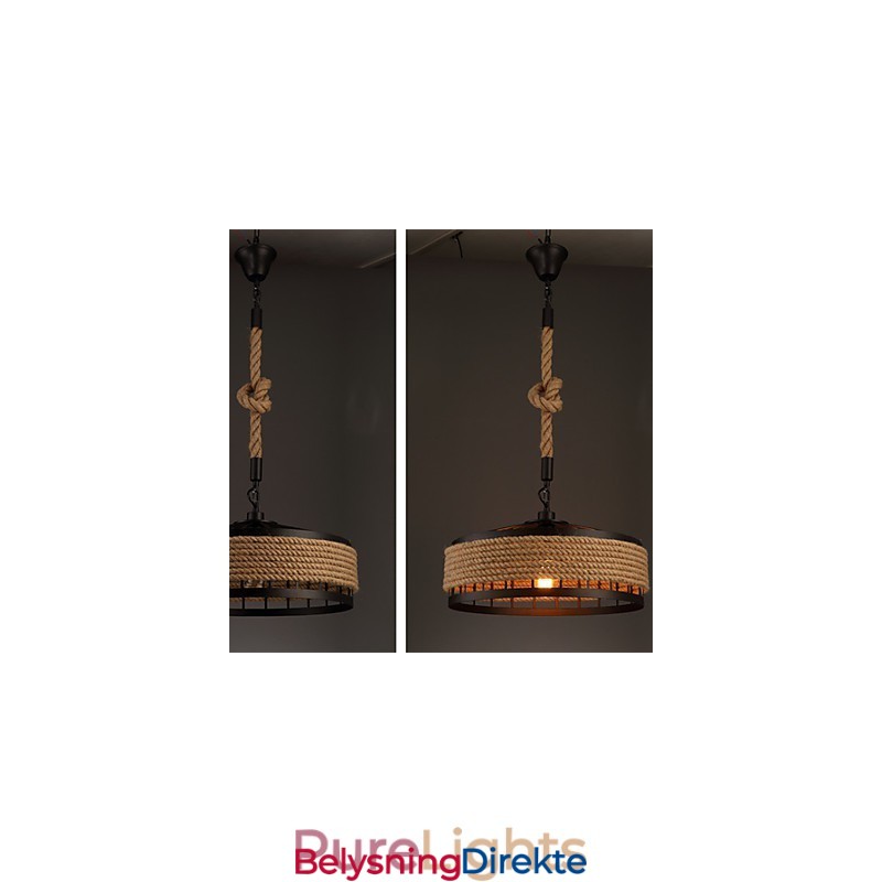 2 Lys Landlig Designer Andre Metalllysekrone Anhengslampe