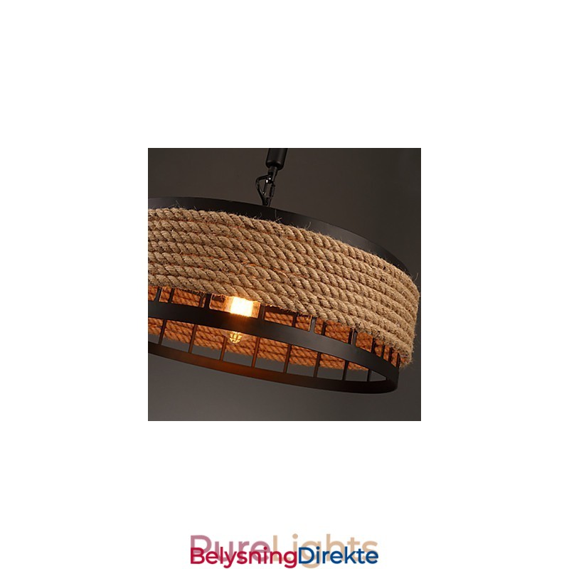 2 Lys Landlig Designer Andre Metalllysekrone Anhengslampe