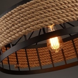 2 Lys Landlig Designer Andre Metalllysekrone Anhengslampe