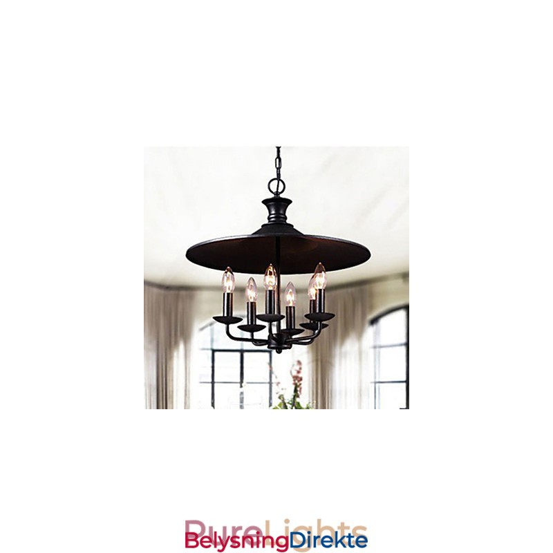 Amerikansk Landlig Nordisk Kunstlyslysekrone