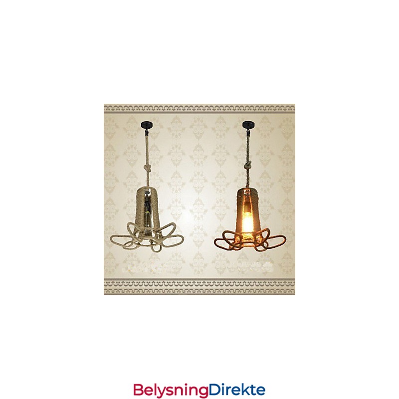 Nordamerikansk Type Landlig Industriell Hamp Retro Smijernslysekrone