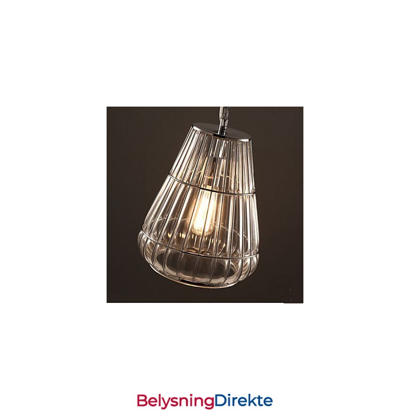 Amerikansk Glass Pendellampe Industriell Vindkafé
