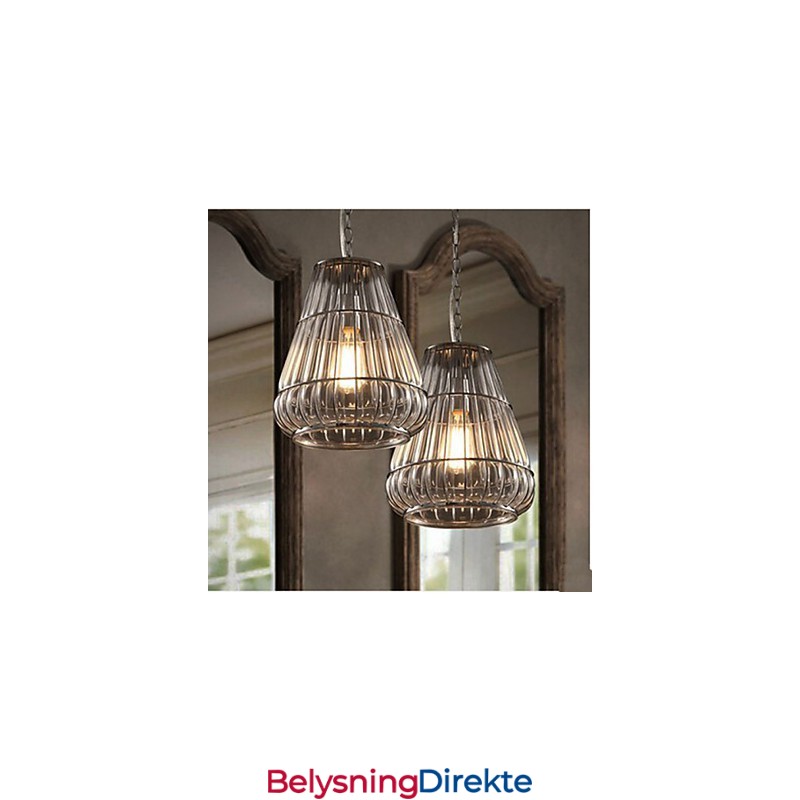 Amerikansk Glass Pendellampe Industriell Vindkafé