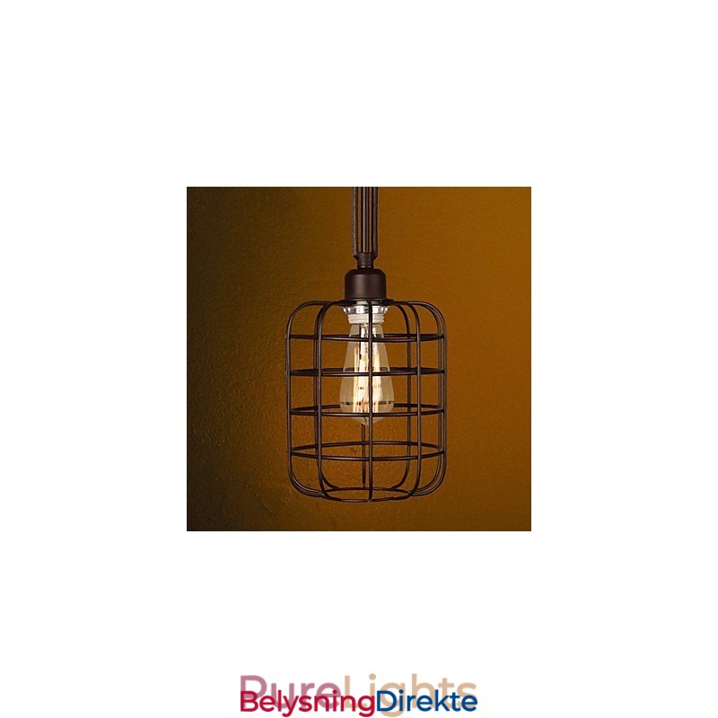 Retro Mini-Stil Maleri Metall Pendellampe