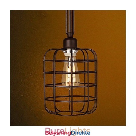 Retro Mini-Stil Maleri Metall Pendellampe