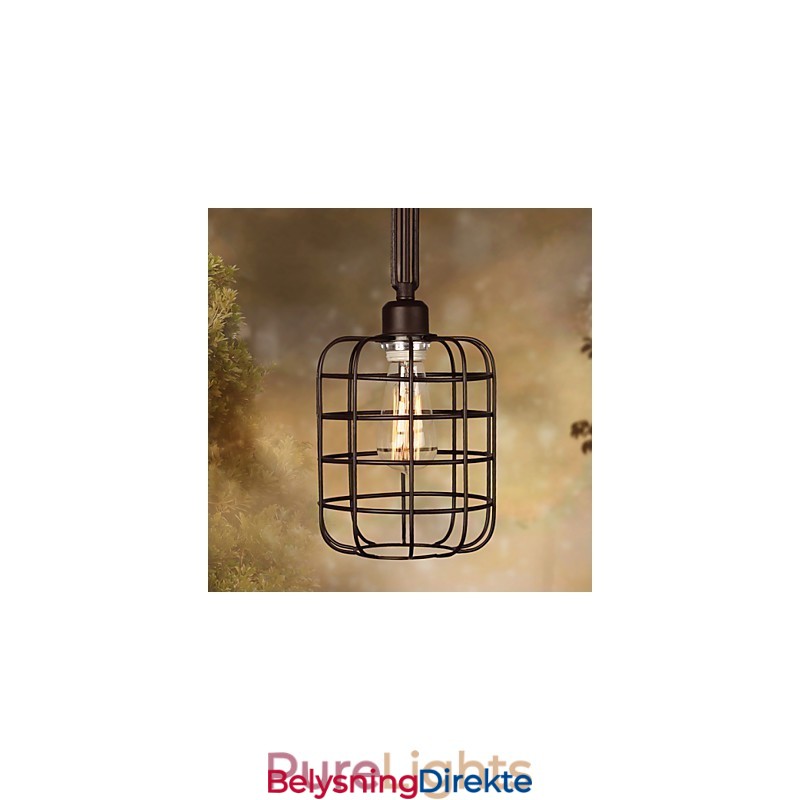 Retro Mini-Stil Maleri Metall Pendellampe