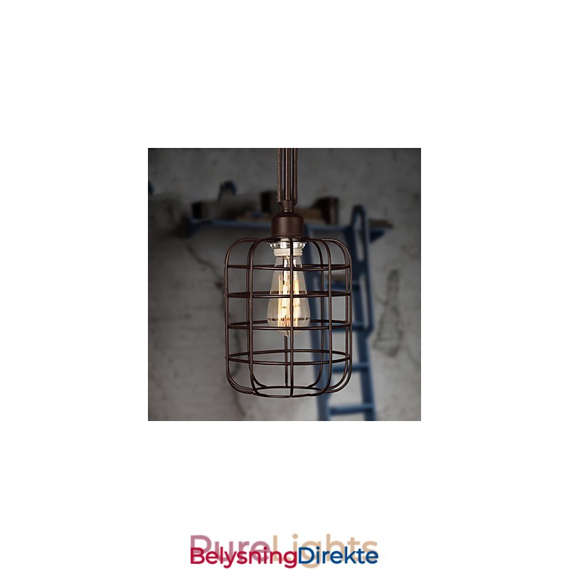 Retro Mini-Stil Maleri Metall Pendellampe