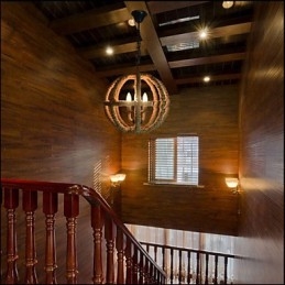 Nordamerikansk Type Landlig Industriell Hamp Retro Smijernslysekrone