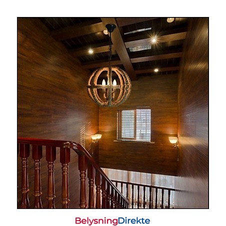 Nordamerikansk Type Landlig Industriell Hamp Retro Smijernslysekrone