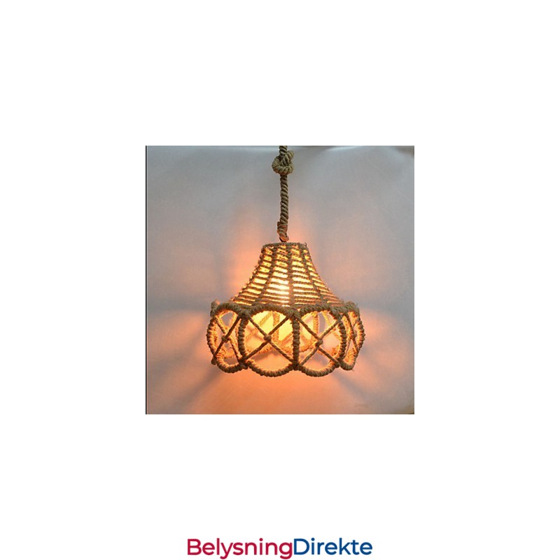 Amerikansk Landlig Vintage Jernlysekrone Industriell Hamp