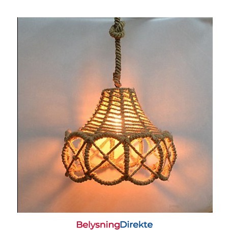 Amerikansk Landlig Vintage Jernlysekrone Industriell Hamp