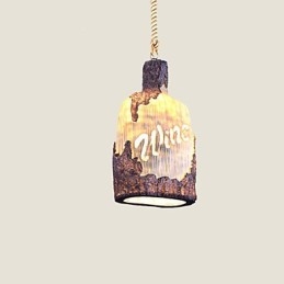 Liten Lysekrone Med Ett Hode Kafé Amerikansk Landlig Internettkafé