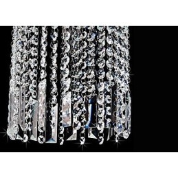 Moderne, Moderne Krystallmetallpendellampe