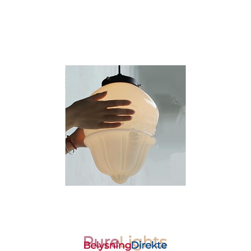 Amerikansk Retro Kremfarget Glassgjøk