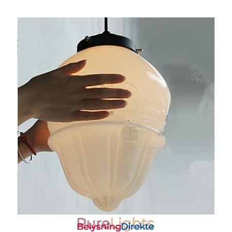 Amerikansk Retro Kremfarget Glassgjøk