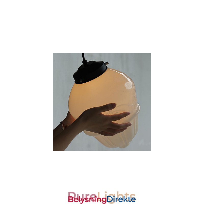 Amerikansk Retro Kremfarget Glassgjøk