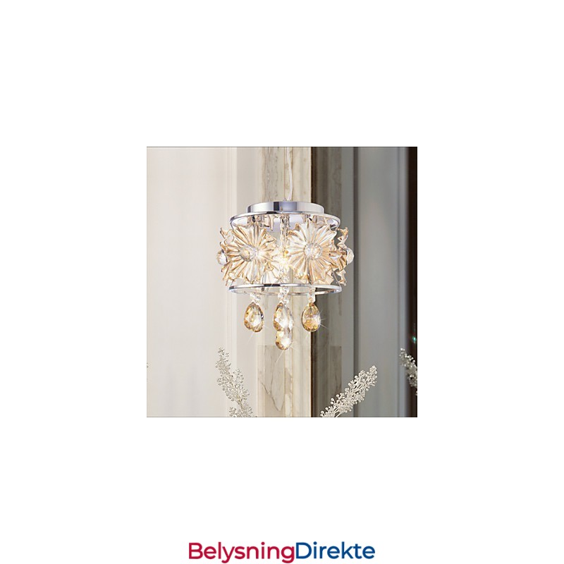 Moderne Klar Kuleformet Krystalllysekrone Taklampe Hjeminnredning Hengende Anhengslampe Armatur Lys