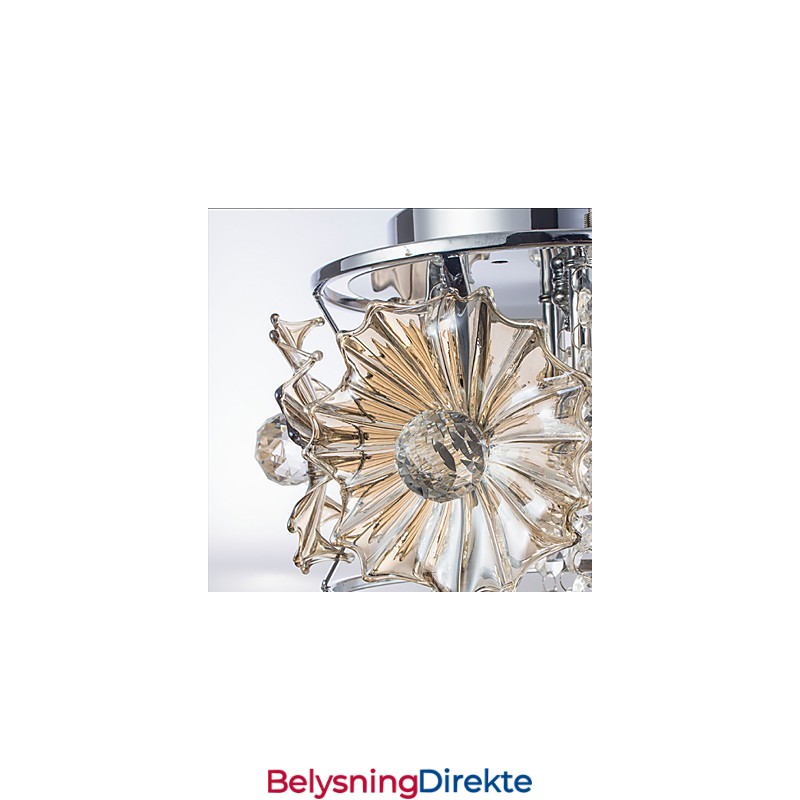 Moderne Klar Kuleformet Krystalllysekrone Taklampe Hjeminnredning Hengende Anhengslampe Armatur Lys