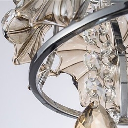 Moderne Klar Kuleformet Krystalllysekrone Taklampe Hjeminnredning Hengende Anhengslampe Armatur Lys