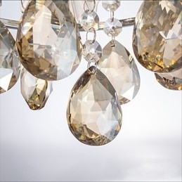 Moderne Klar Kuleformet Krystalllysekrone Taklampe Hjeminnredning Hengende Anhengslampe Armatur Lys