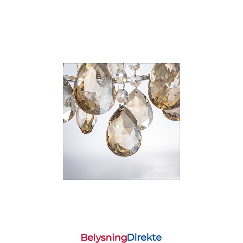 Moderne Klar Kuleformet Krystalllysekrone Taklampe Hjeminnredning Hengende Anhengslampe Armatur Lys