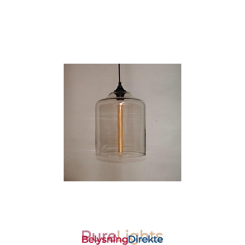 Flaskedesign Pendellampe Med 1 Lys, Konsis Jernmaling