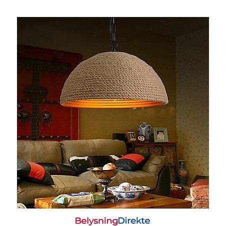 Vintage Smijernslysekrone I Kreativ Industriell Hamp