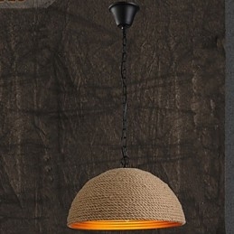 Vintage Smijernslysekrone I Kreativ Industriell Hamp