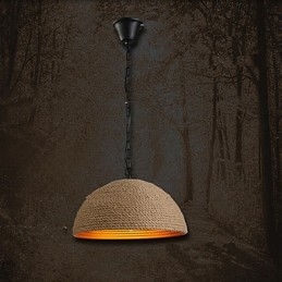 Vintage Smijernslysekrone I Kreativ Industriell Hamp