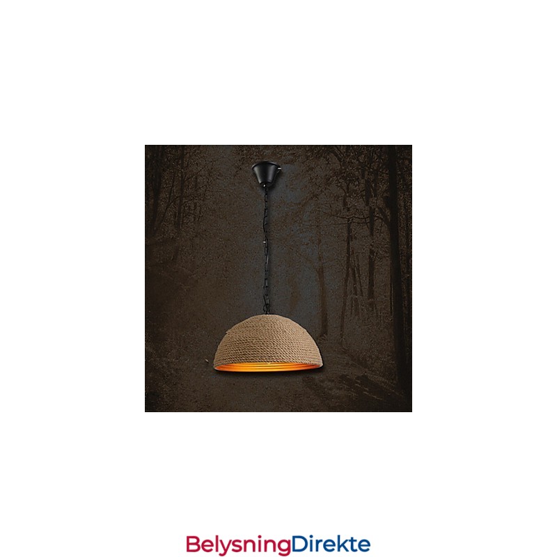 Vintage Smijernslysekrone I Kreativ Industriell Hamp