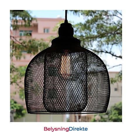 Amerikansk Retro Fugleburformet Jernkunstlysekrone