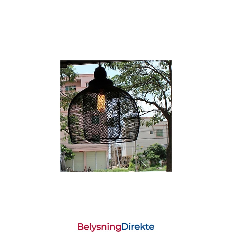 Amerikansk Retro Fugleburformet Jernkunstlysekrone