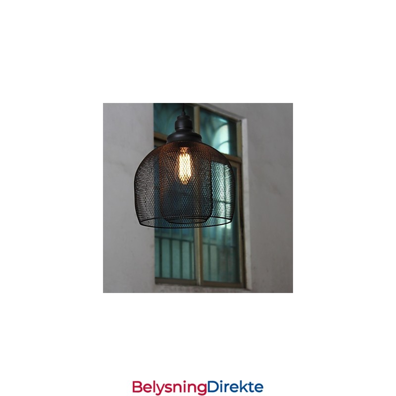 Amerikansk Retro Fugleburformet Jernkunstlysekrone