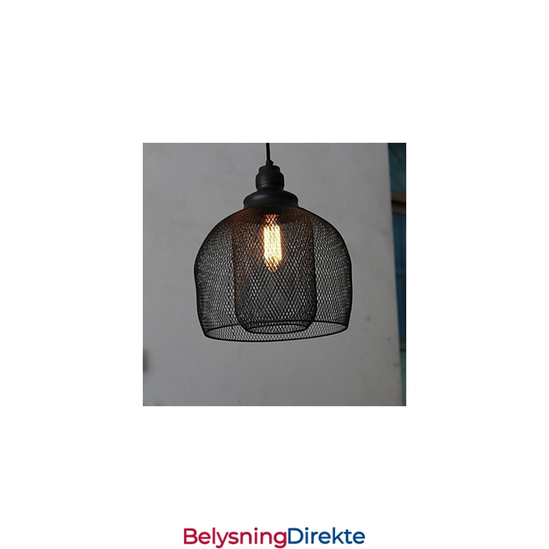 Amerikansk Retro Fugleburformet Jernkunstlysekrone