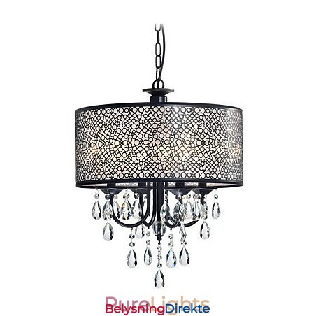 Tradisjonell Klassisk Krystallmaling Metalllysekrone