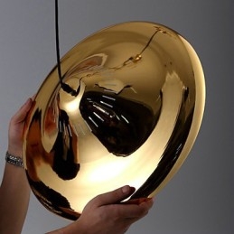 Landlig Gullfarget Metallhengelampe For Garasje