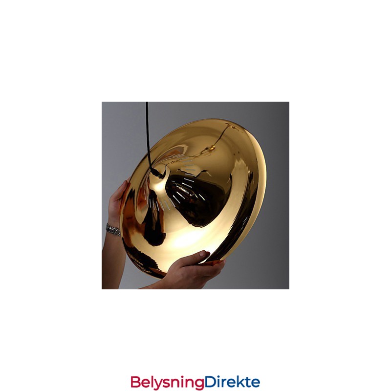 Landlig Gullfarget Metallhengelampe For Garasje