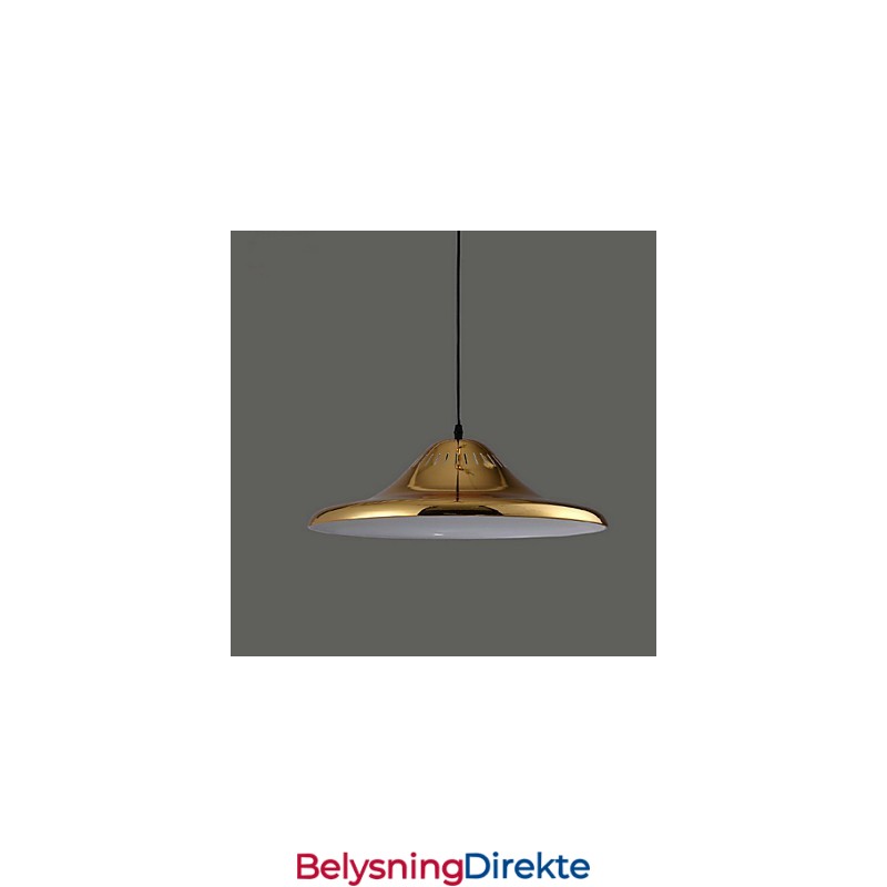 Landlig Gullfarget Metallhengelampe For Garasje