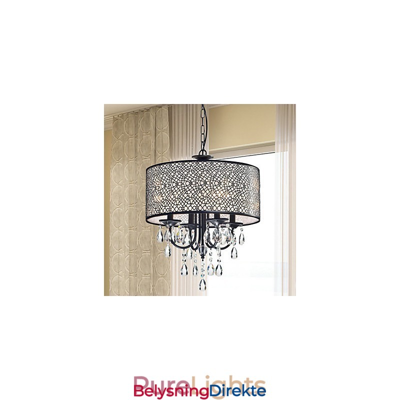 Tradisjonell Klassisk Krystallmaling Metalllysekrone