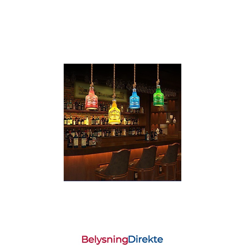 Amerikansk Enkel Retro Pendellampe Med Enkelt Hode Pendellampe