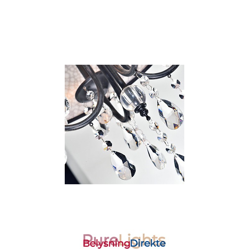 Tradisjonell Klassisk Krystallmaling Metalllysekrone