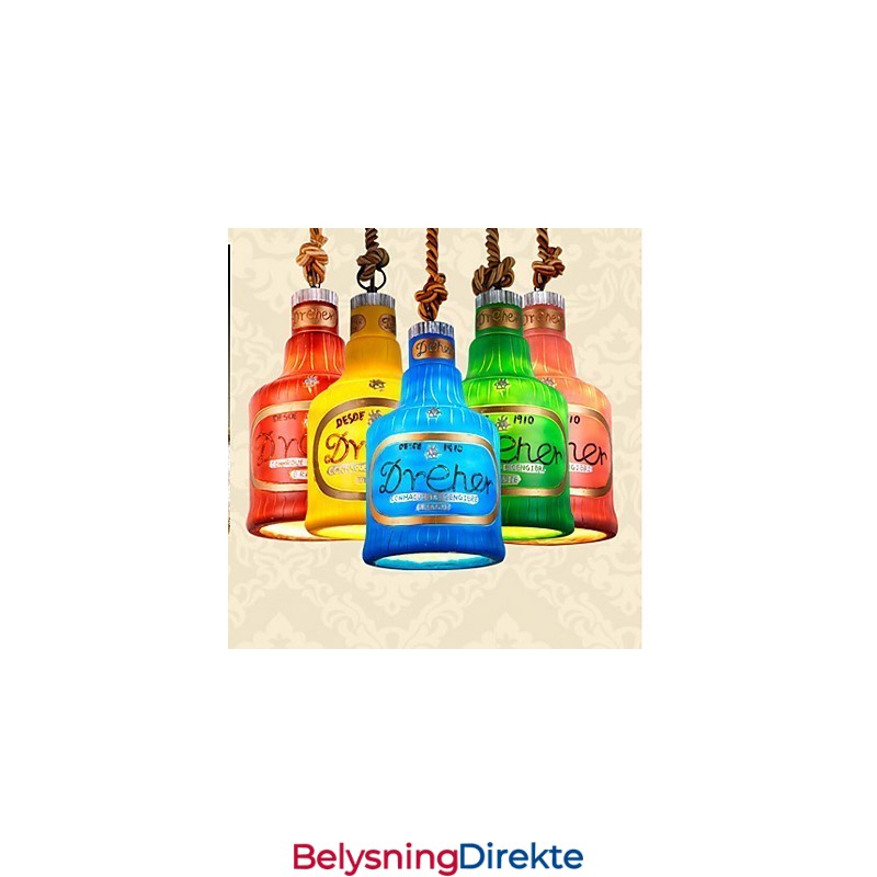 Amerikansk Enkel Retro Pendellampe Med Enkelt Hode Pendellampe