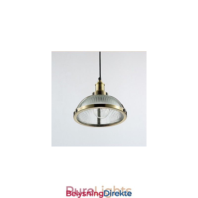 Amerikansk Retro Glasslampeskjerm Liten Pendellampe