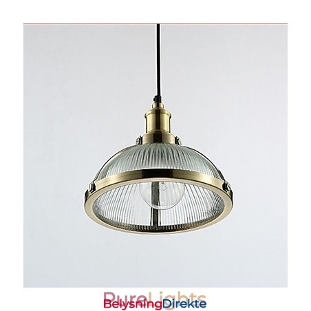 Amerikansk Retro Glasslampeskjerm Liten Pendellampe