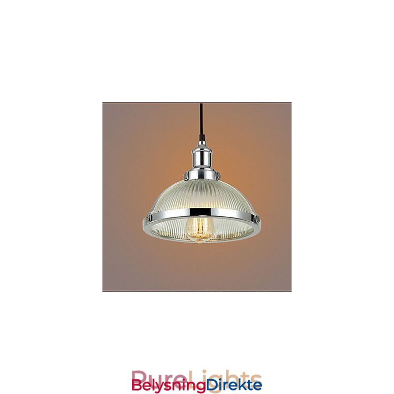 Amerikansk Retro Glasslampeskjerm Liten Pendellampe