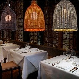 Lysekrone I Rotting Lysekrone Kreativ Retro Rottinglampe